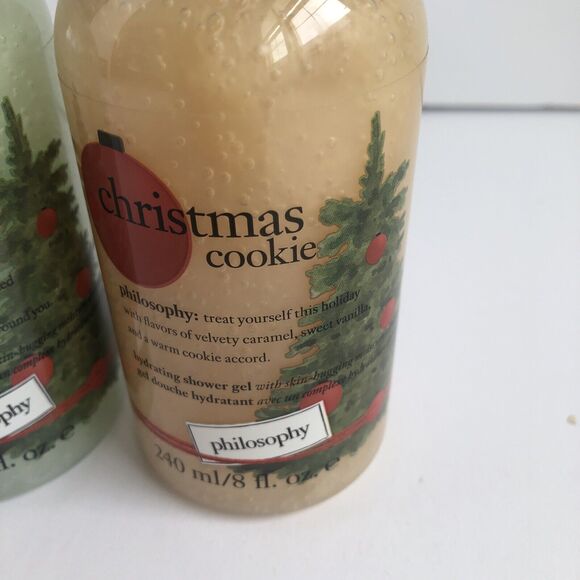 New SEALED Philosophy Christmas Cookie + Snow Globe 8 Ounce Hydrating Shower Gel - Picture 3 of 7